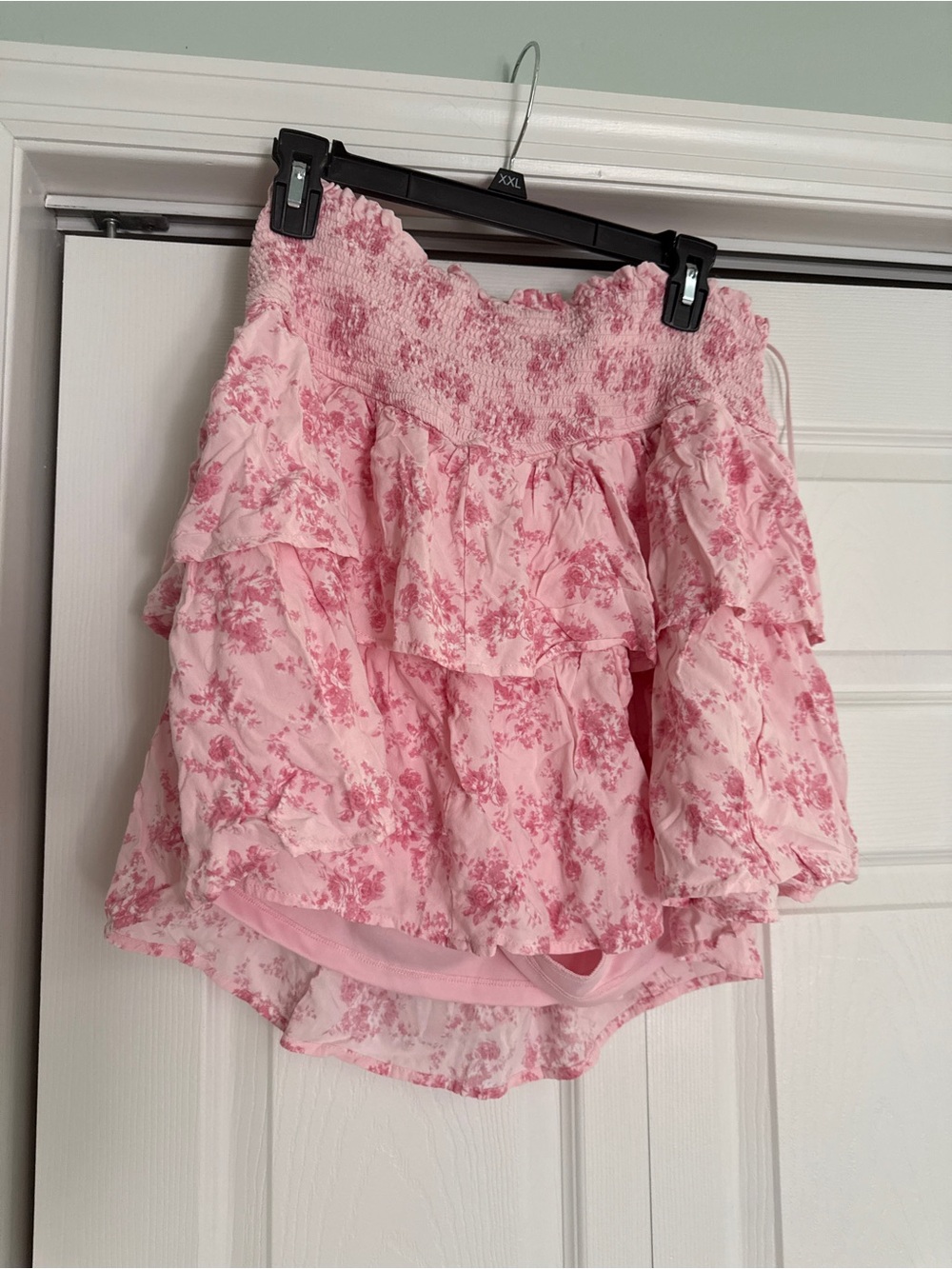 Arula Pink Floral Ruffle Women’s Skort - Lightweight Summer Style - Picture 1 of 1